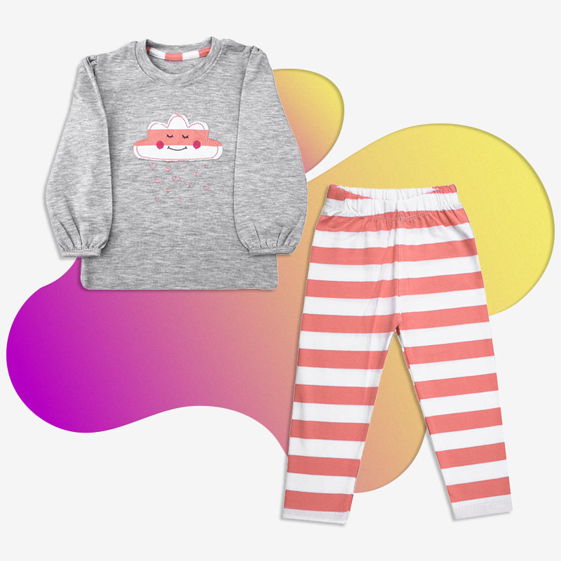 ست لباس راحتی دخترانه