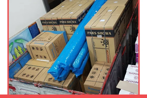 ارسال پنج سرویس و 10 نیم سرویس جهیزیه به اهواز-1398/12/14