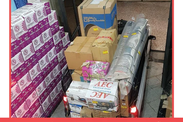 ارسال یک سری جهیزیه به بجنورد 98/10/11