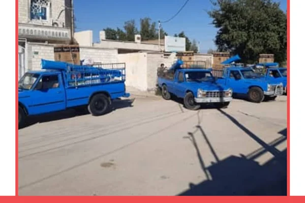 توزیع جهیزیه های ارسالی به اهواز -1398/12/13