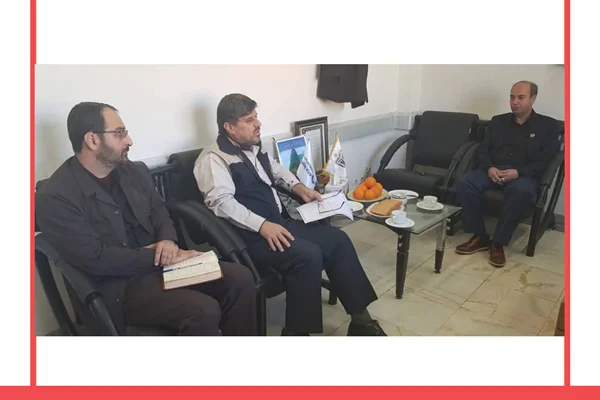 دیدار جناب آقای سید محمود تدینی مدیر عامل جمعیت خیریه نیک اندیش با مدیران کمیته امداد امام خمینی شهرستان ساری استان مازندران