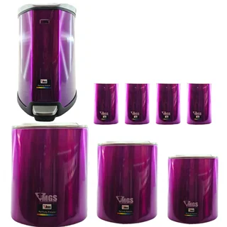 سرویس آشپزخانه 8 پارچه تمام استیل MGS مدل مثلثی