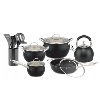 سرویس قابلمه استیل 18 پارچه HAUS ROLAND مدل A126