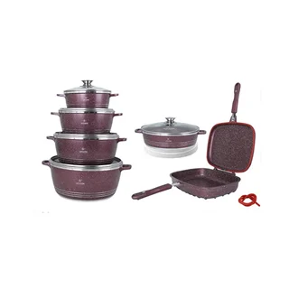 سرویس قابلمه 12 پارچه گرانیتی لایف اسمایل مدل LIFEP7