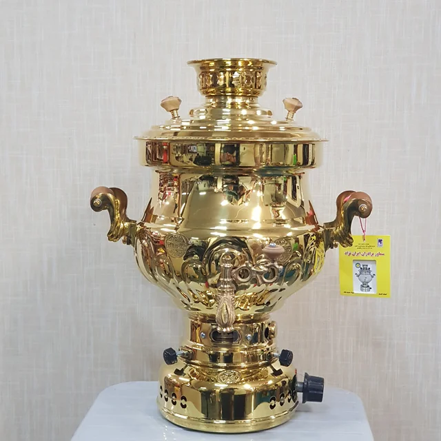 سماور گازی 8 لیتری ایران نژاد مدل توپی